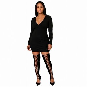 Robert Durville Thigh High Laced Boots 10‎